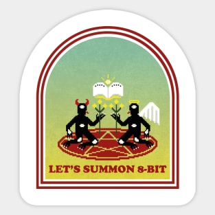 Let's Summon 8-bit Red Sticker